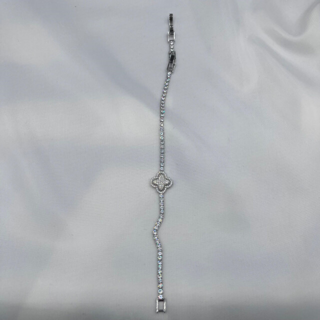 Zirkon Su Yolu Bileklik // 114 - Sılver