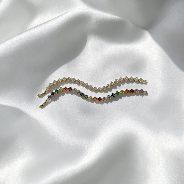 Vip Yonca Bileklik Gold // 235