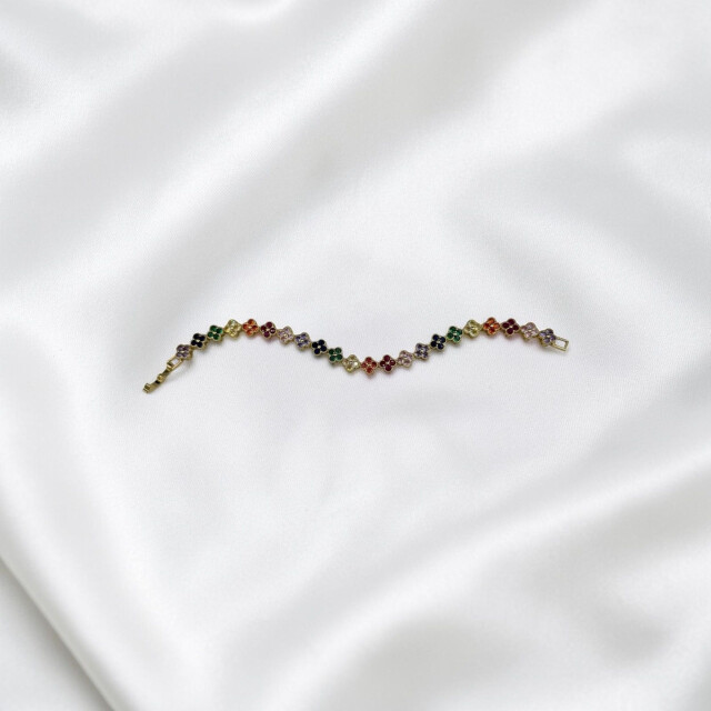 Vip Yonca Bileklik Gold // 235