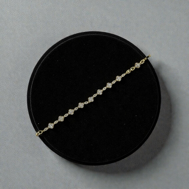 Vip Yonca Bileklik Gold // 244