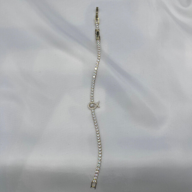 Zirkon Su Yolu Bileklik // 111 - Gold