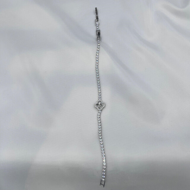 Zirkon Su Yolu Bileklik // 112 - Sılver